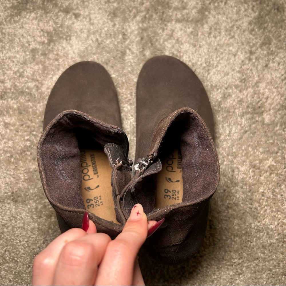 Birkenstock Papillio Ebba Wedge Booties Chocolate - Picture 6 of 8